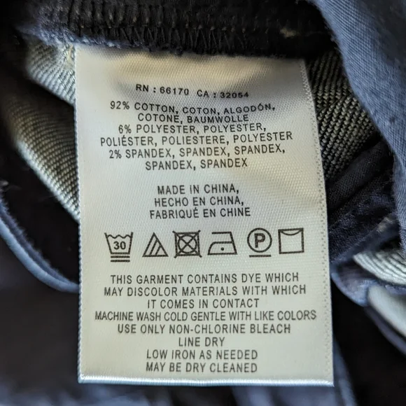 Pilcro and the Letterpress Dark Denim Cropped Flared Slim Jeans Size 29 - Picture 10 of 14